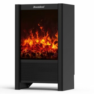 Electric fireplace heater with realistic flames